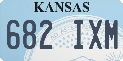 KS license plate 682IXM