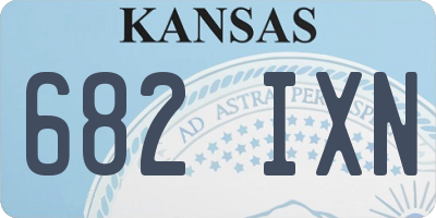KS license plate 682IXN