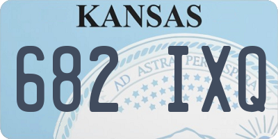KS license plate 682IXQ