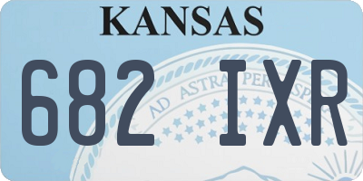 KS license plate 682IXR