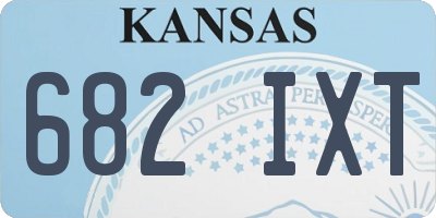 KS license plate 682IXT