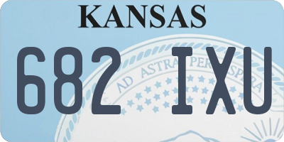 KS license plate 682IXU