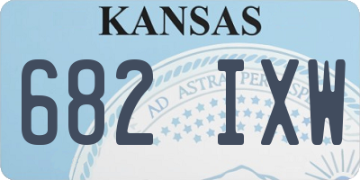 KS license plate 682IXW