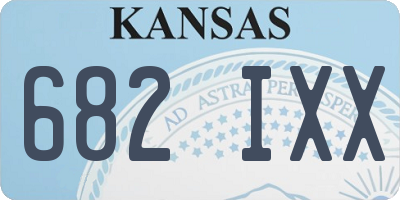 KS license plate 682IXX