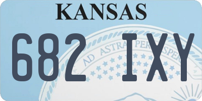 KS license plate 682IXY