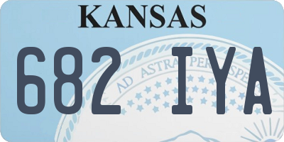 KS license plate 682IYA