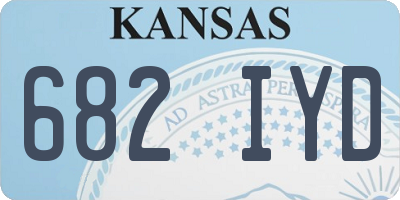 KS license plate 682IYD