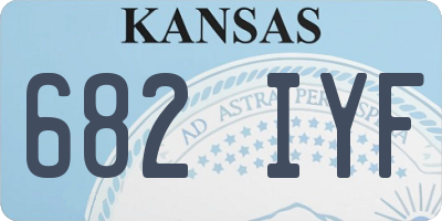 KS license plate 682IYF