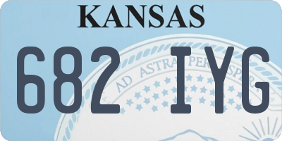 KS license plate 682IYG