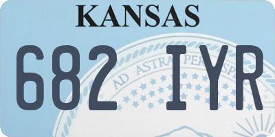 KS license plate 682IYR