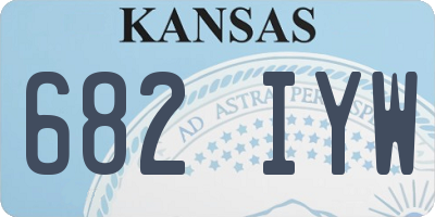 KS license plate 682IYW