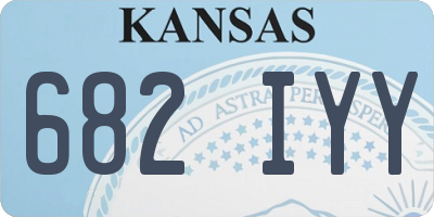KS license plate 682IYY
