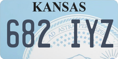KS license plate 682IYZ