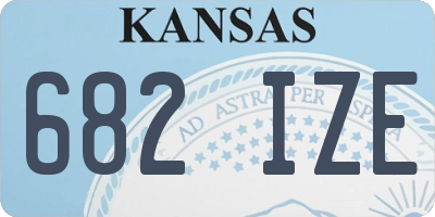 KS license plate 682IZE