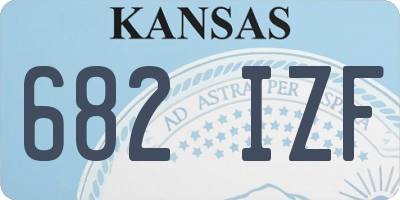 KS license plate 682IZF