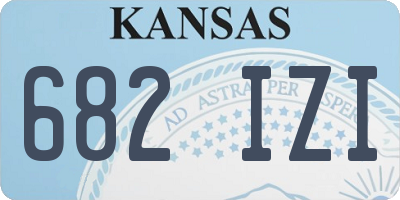 KS license plate 682IZI