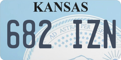 KS license plate 682IZN