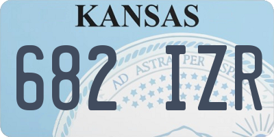 KS license plate 682IZR