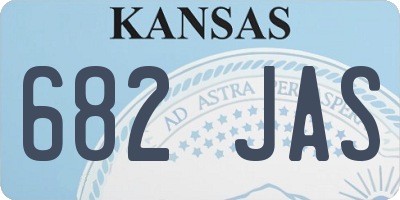 KS license plate 682JAS