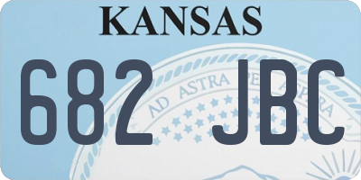 KS license plate 682JBC