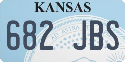 KS license plate 682JBS