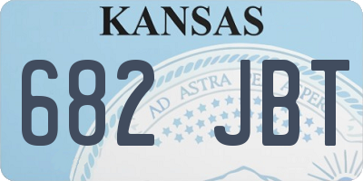 KS license plate 682JBT