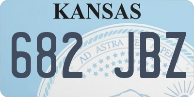 KS license plate 682JBZ