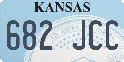 KS license plate 682JCC