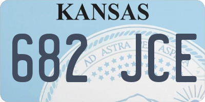 KS license plate 682JCE
