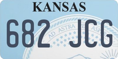 KS license plate 682JCG