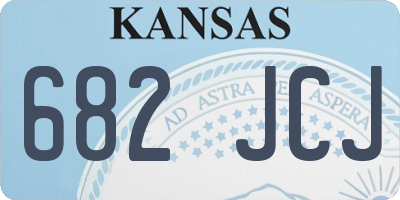 KS license plate 682JCJ