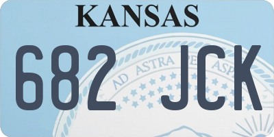 KS license plate 682JCK