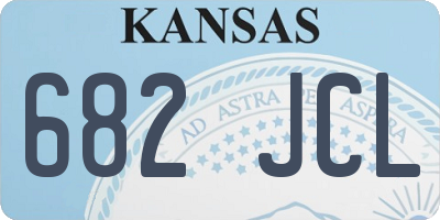 KS license plate 682JCL
