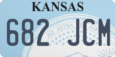 KS license plate 682JCM