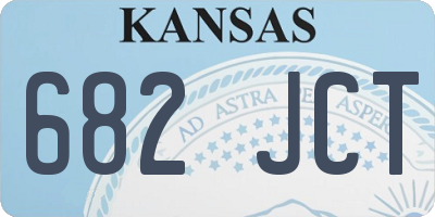 KS license plate 682JCT