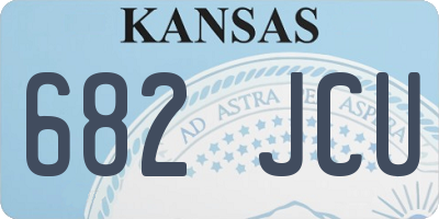 KS license plate 682JCU