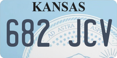 KS license plate 682JCV