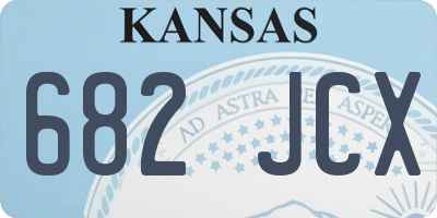 KS license plate 682JCX