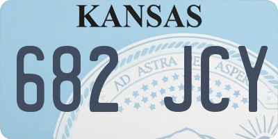 KS license plate 682JCY