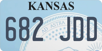 KS license plate 682JDD