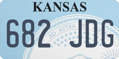 KS license plate 682JDG