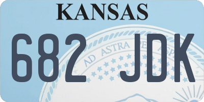 KS license plate 682JDK