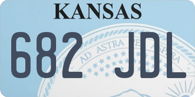 KS license plate 682JDL