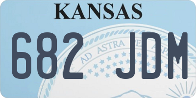 KS license plate 682JDM