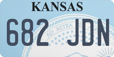 KS license plate 682JDN