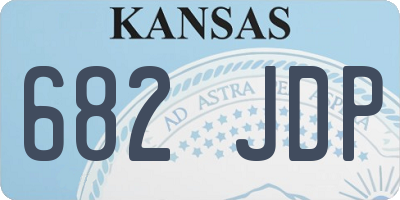 KS license plate 682JDP