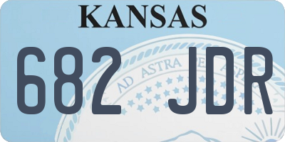 KS license plate 682JDR