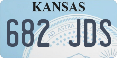 KS license plate 682JDS