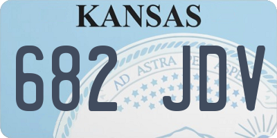 KS license plate 682JDV