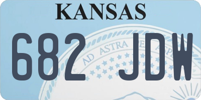 KS license plate 682JDW